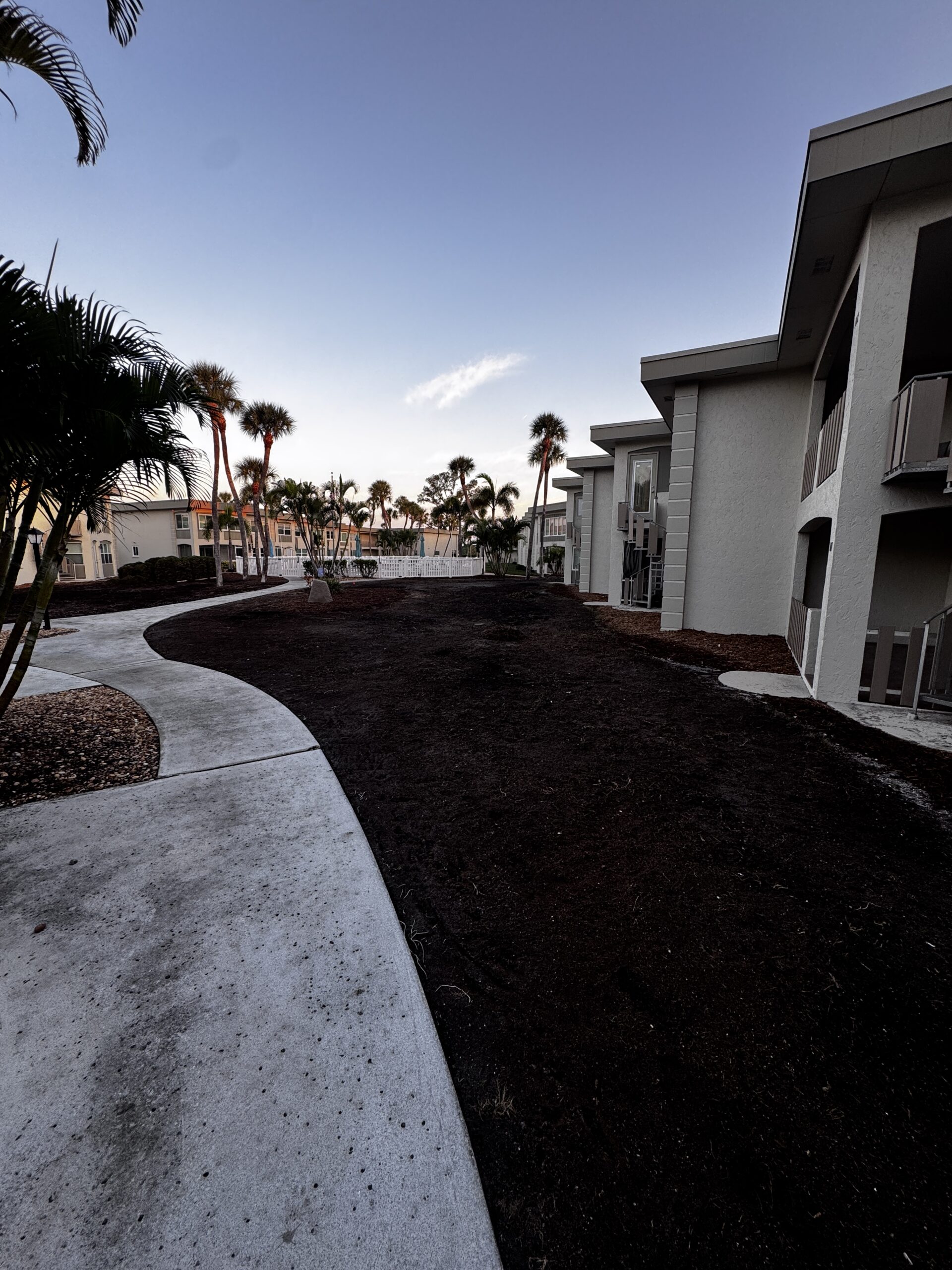 Property before sod installation